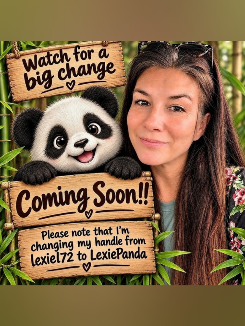 Handle Name Change From Lexiel72 To LexiePanda!!!  🙋🏻‍♀️🐼💕